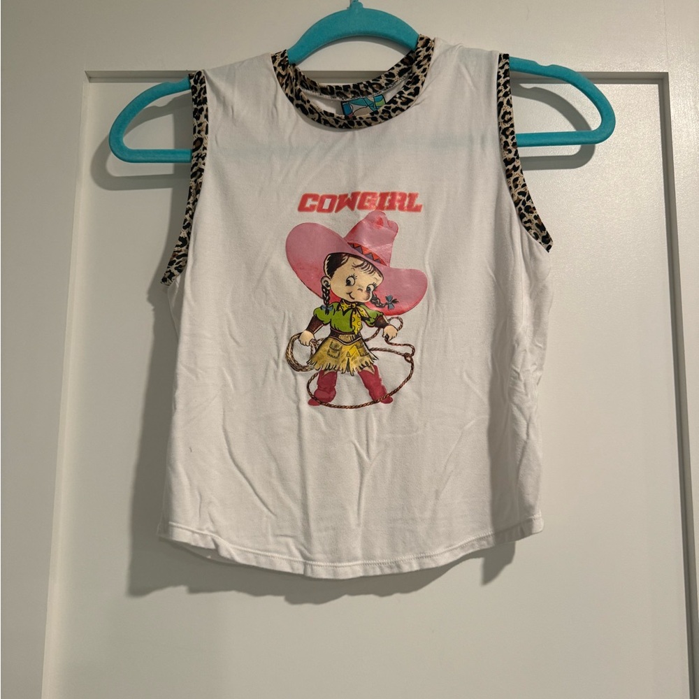 White Cowboy Graphic Tank Top
Omighty brand